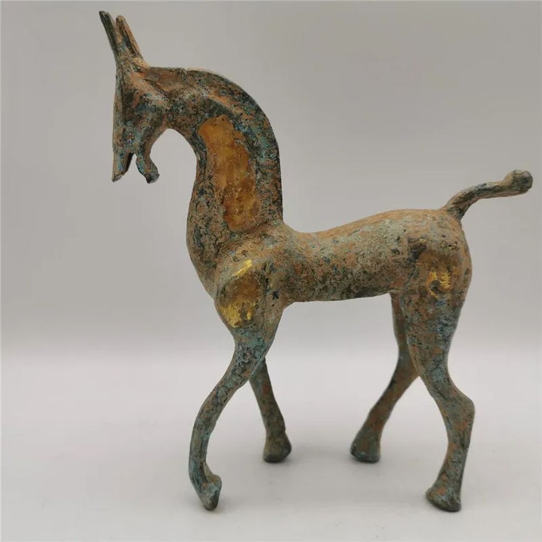 Bronze Gilt Animal Vintage-Inspired Chinese Statue (1 of 6)