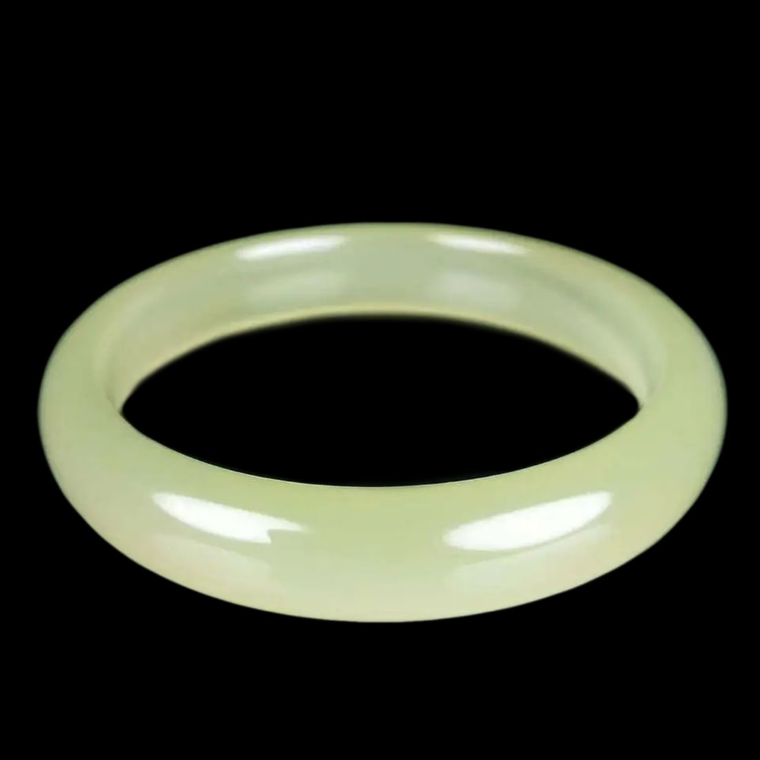 Ice White Gemstone Jade Bangle Jewelry Bracelet (1 of 3)