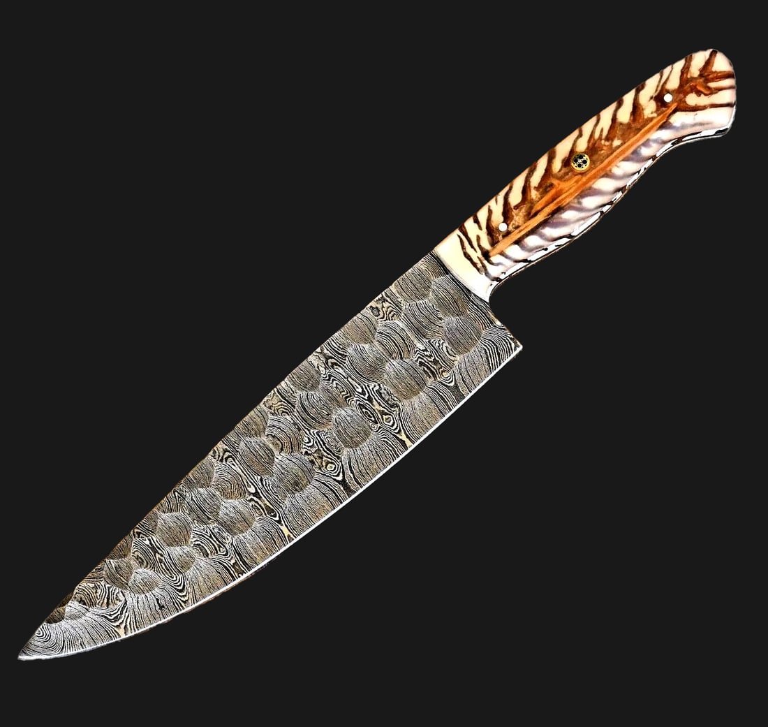 Damascus Steel Hand-Forged Kitchen Chef Knife (1 of 2)
