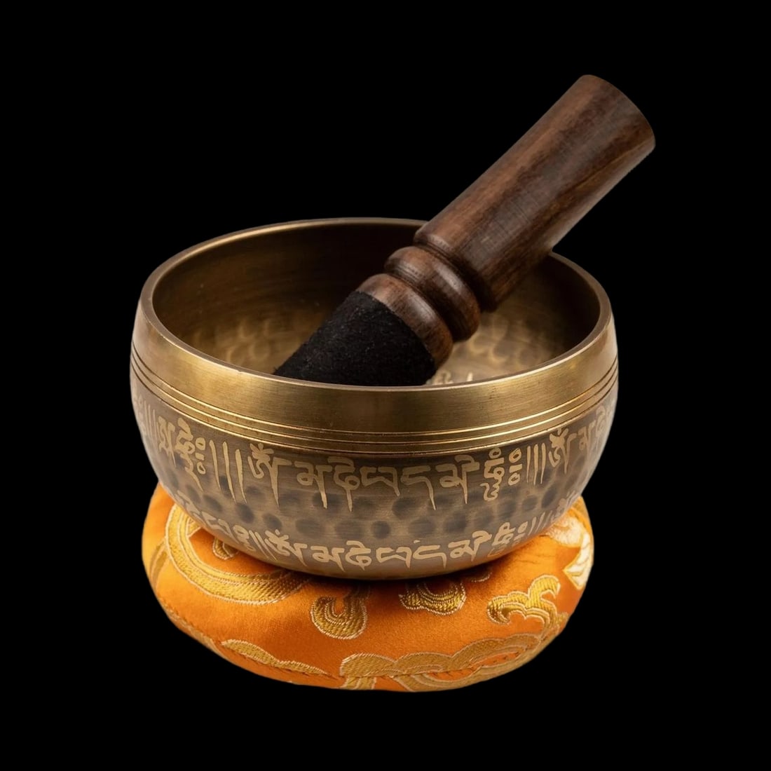 Tibetan Singing Metal Bowl Soft Pillow Mallet Set (1 of 5)