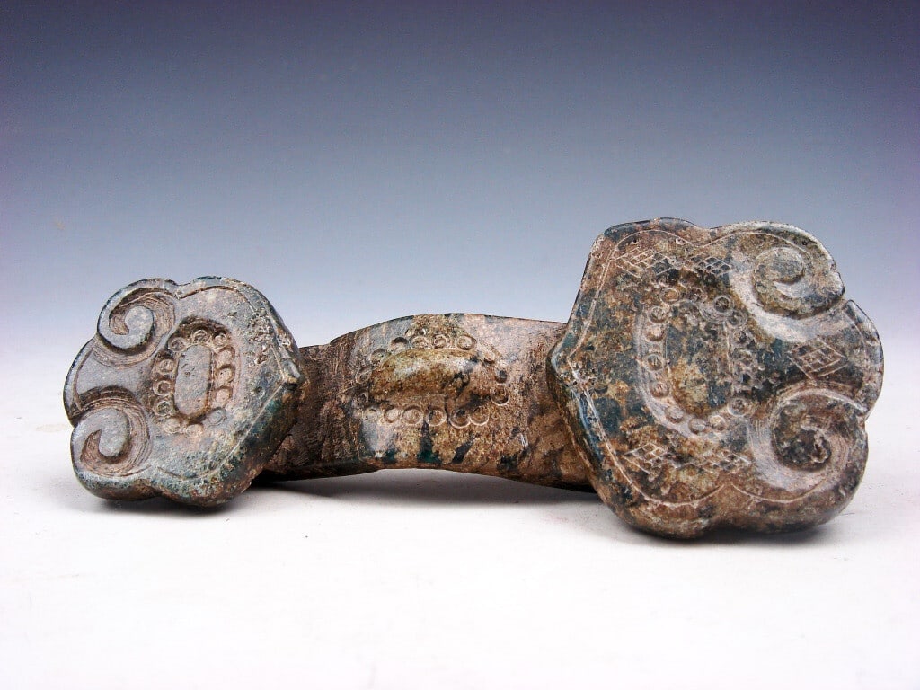 Vintage Style Jade Scepter Blessing Hand Carved (1 of 5)