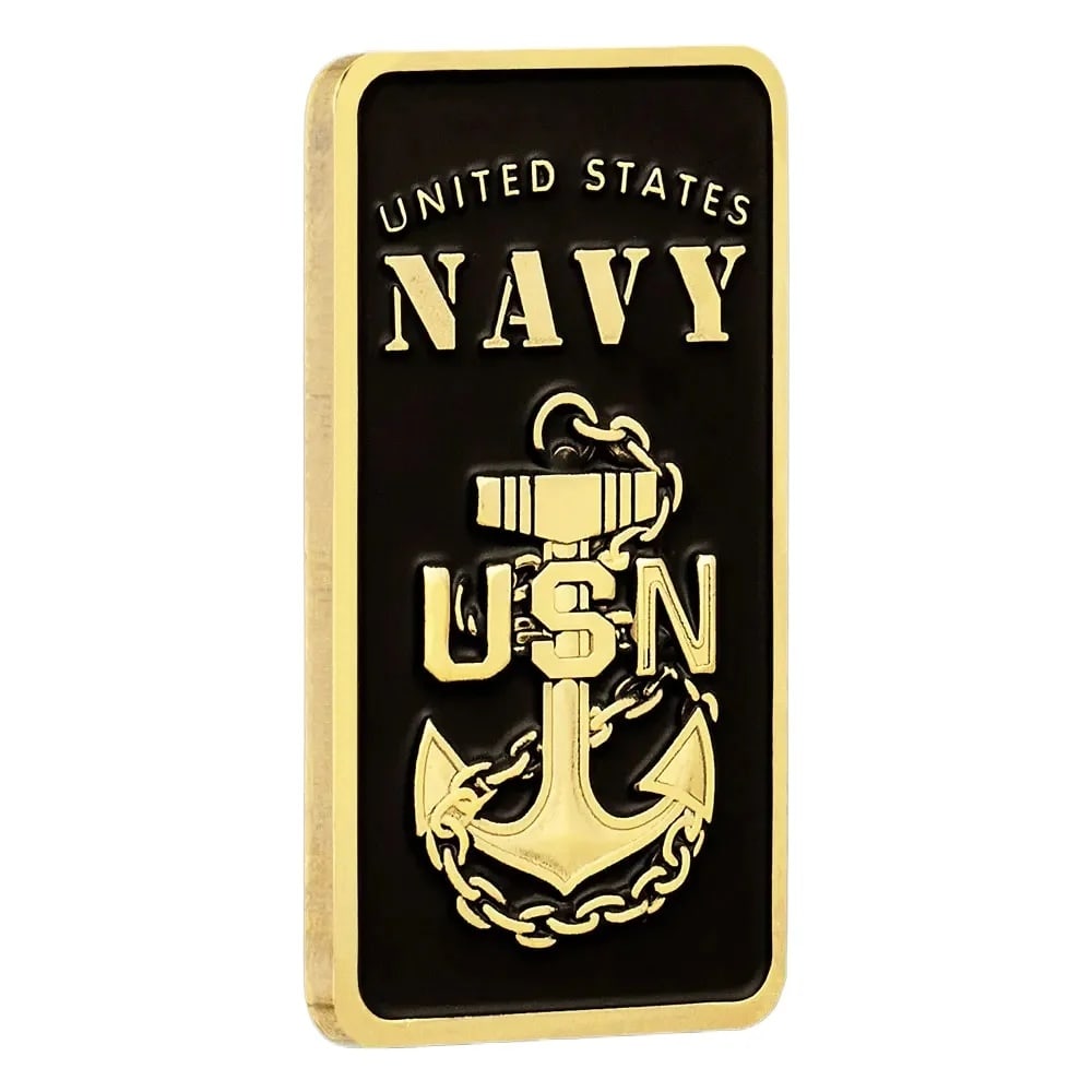 Classic Style Iron Bar Gold Plated US Navy Corps (1 of 6)