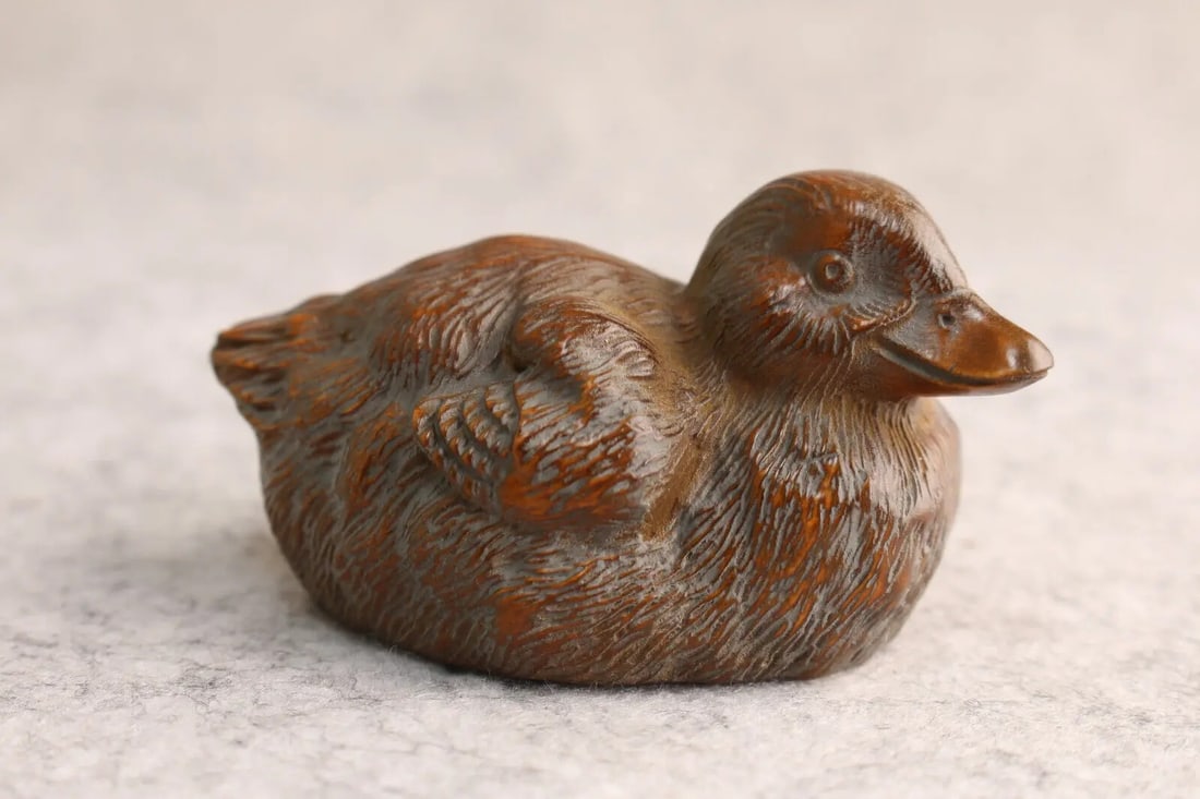 Retro Chinese Pendant Bird Animal Figurine Netsuke (1 of 5)