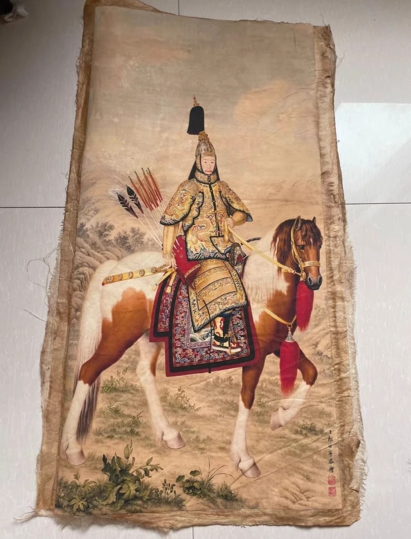 Traditional Chinese Scroll Painting Horse Rider (1 of 6)