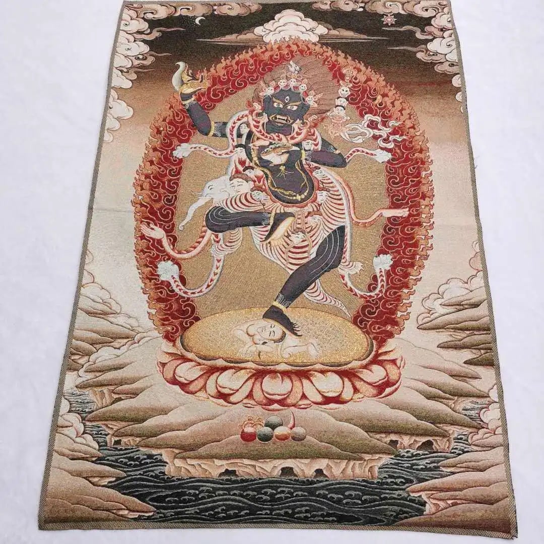 Thousand Hand Kwan-yin Silk Cloth Thangka Mural (1 of 6)