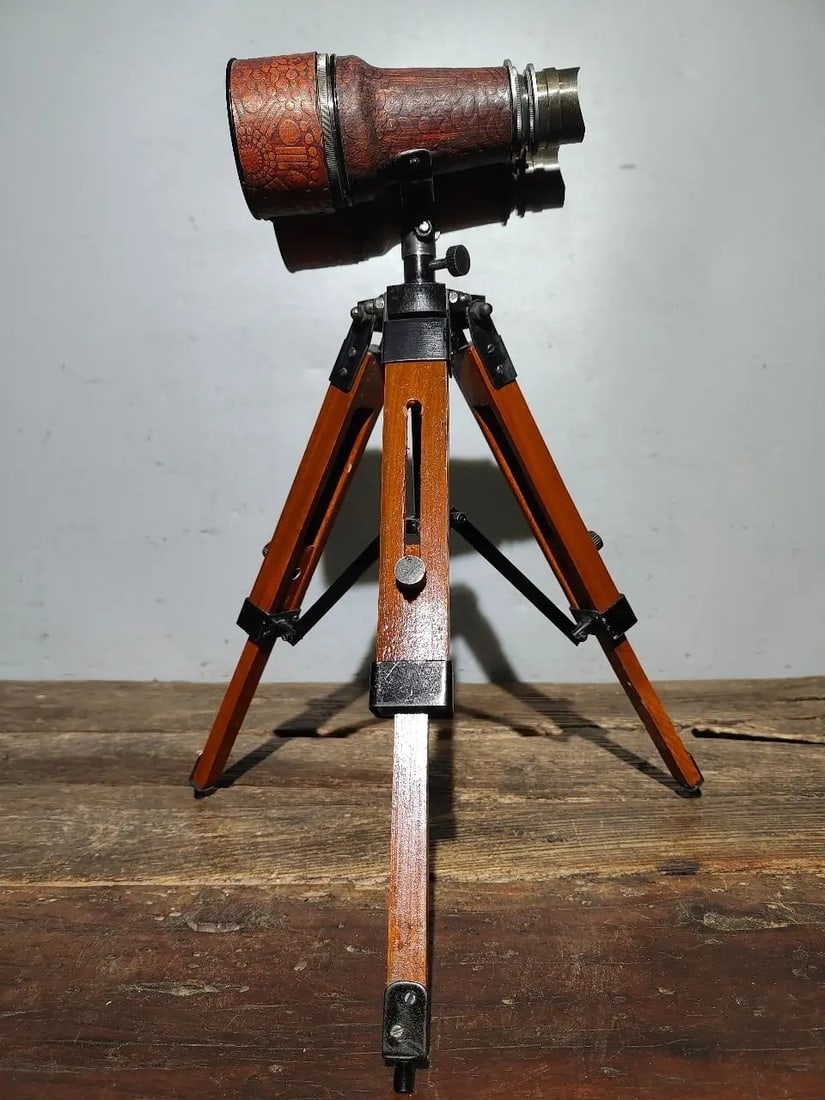 Binocular Bronze Telescope Vintage Tripod Base (1 of 6)