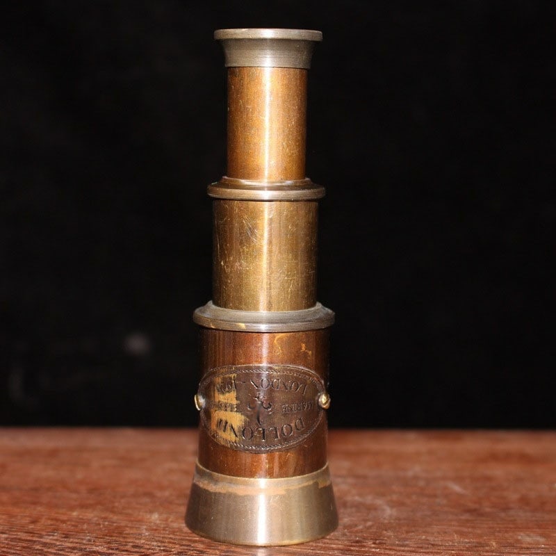 Retro-Style Decorative Telescope Wooden Container (1 of 6)
