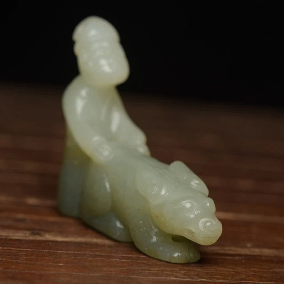 Hand Carved Figurine Hetian Jade Pendant Beast (1 of 5)