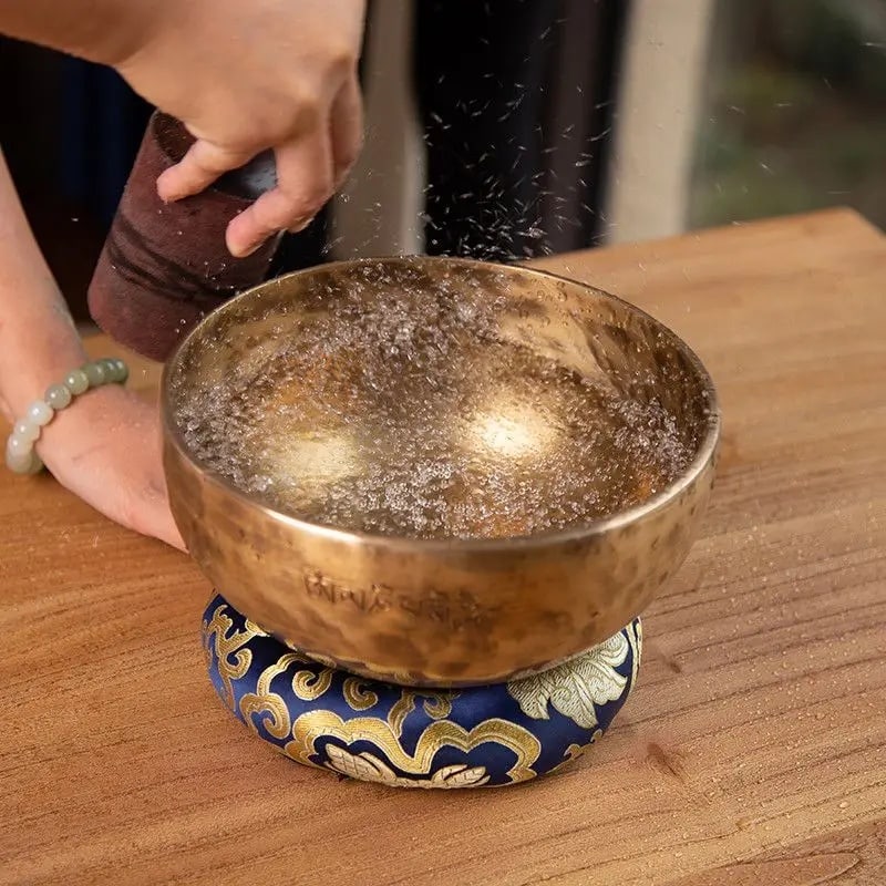 Handmade Copper Singing Bowl Hammered Vintage (1 of 6)