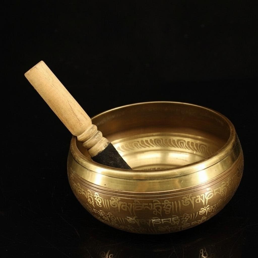 Relief Shakyamuni Bronze Singing Bowl Vajra Art (1 of 9)