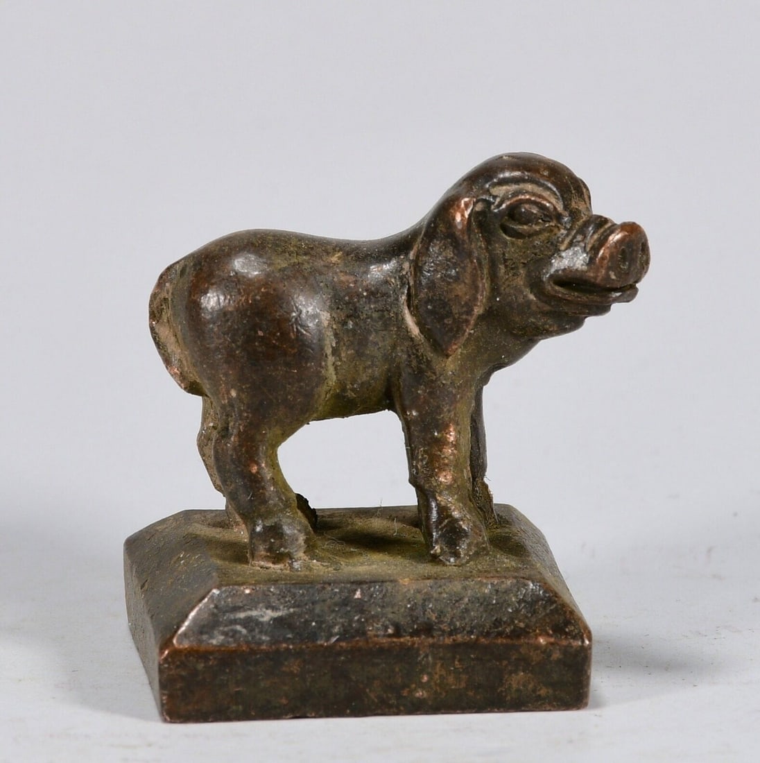Hand-Crafted Chinese Seal Bronze Sheep Zodiac (1 of 8)