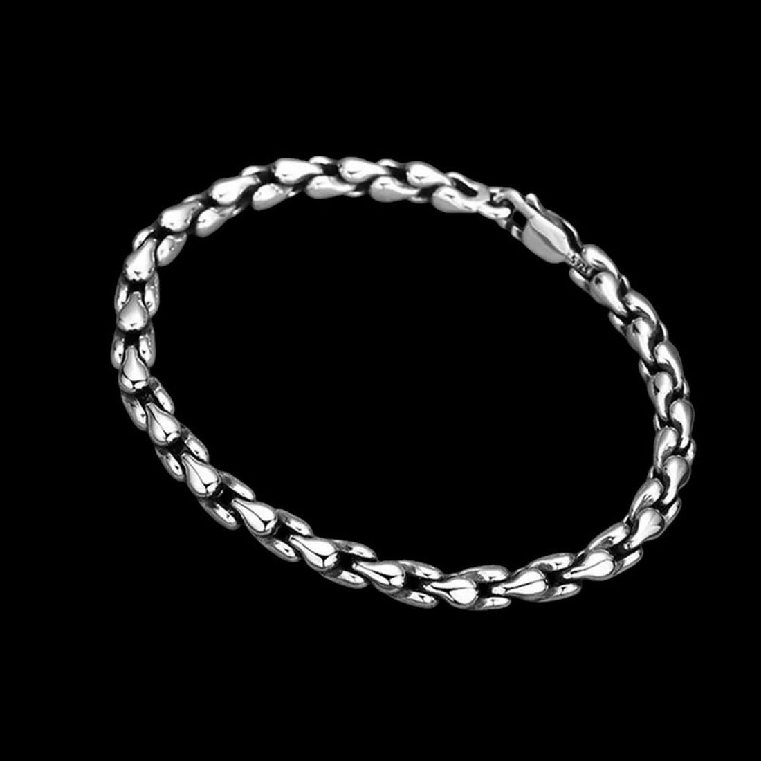 Elegant 925 Sterling Silver Chain Link Bracelet (1 of 4)
