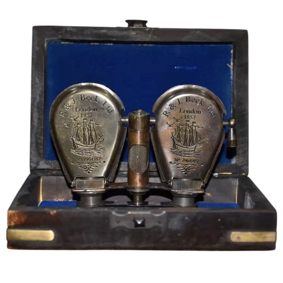 Copper Marine Vintage-Style Telescope Wooden Box (1 of 8)