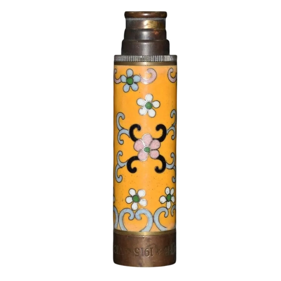 Antique-Style Copper Telescope Cloisonné Enamel (1 of 8)