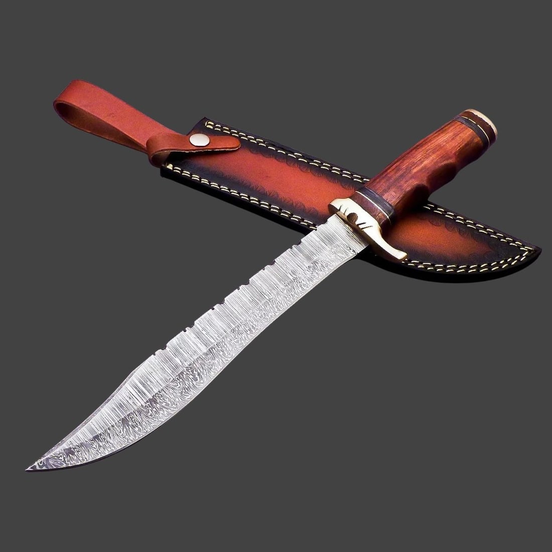 Carbon Steel Handmade Wood Handle Design Knife (1 of 8)