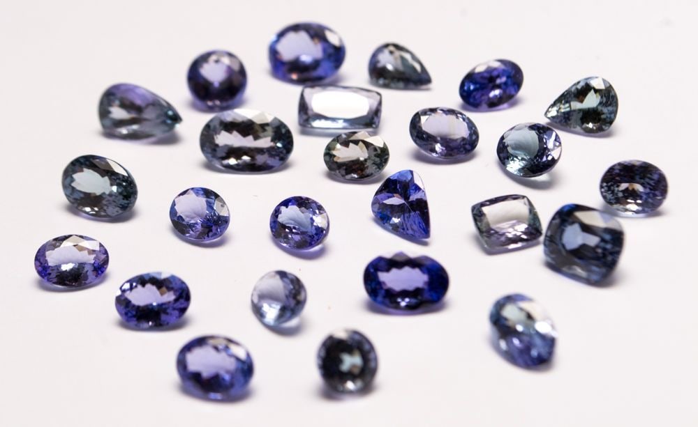 25 Authentic Tanzanite Gems, Assorted Shapes Certification Available (1 of 14)