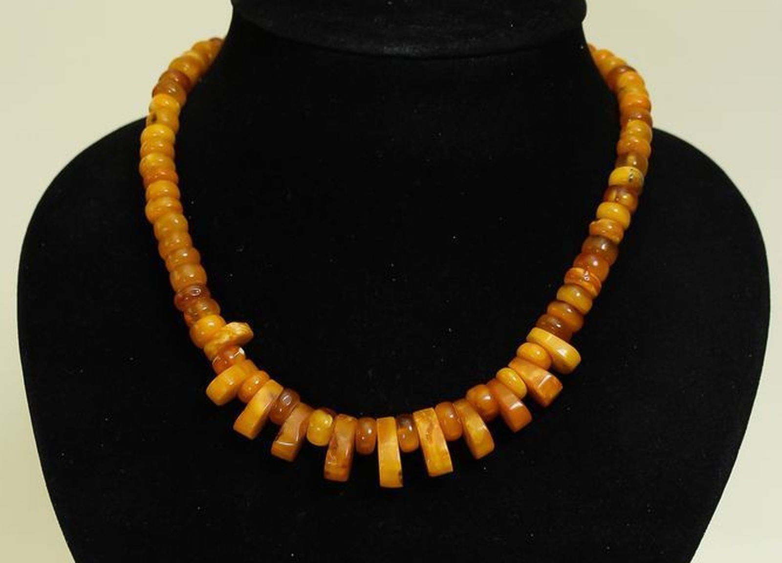 Authentic Natural Butterscotch Amber Necklace Vintage Egg Yolk Baltic Style (1 of 10)