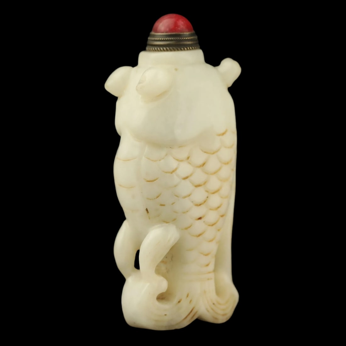 Vintage Style Hetian Jade Fish Pendant Bottle (1 of 6)