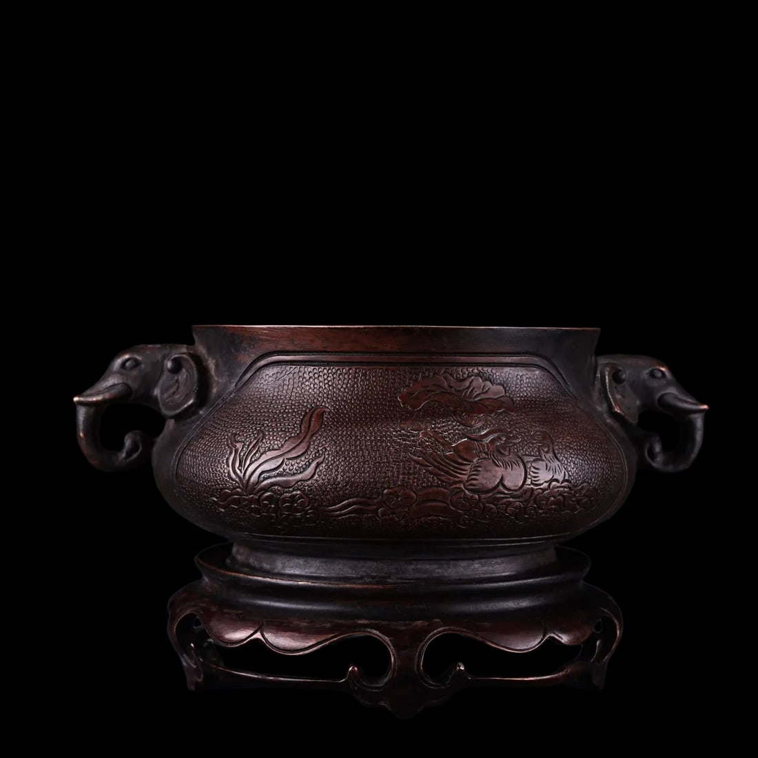 Aureate Bronze Binaural Tripod Censer Tibetan (1 of 6)