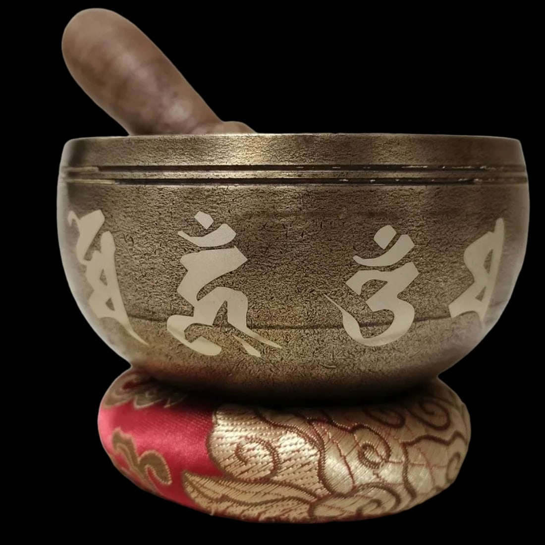 Mythic Nepal Brass Singing Bowl Ancient Style (1 of 4)