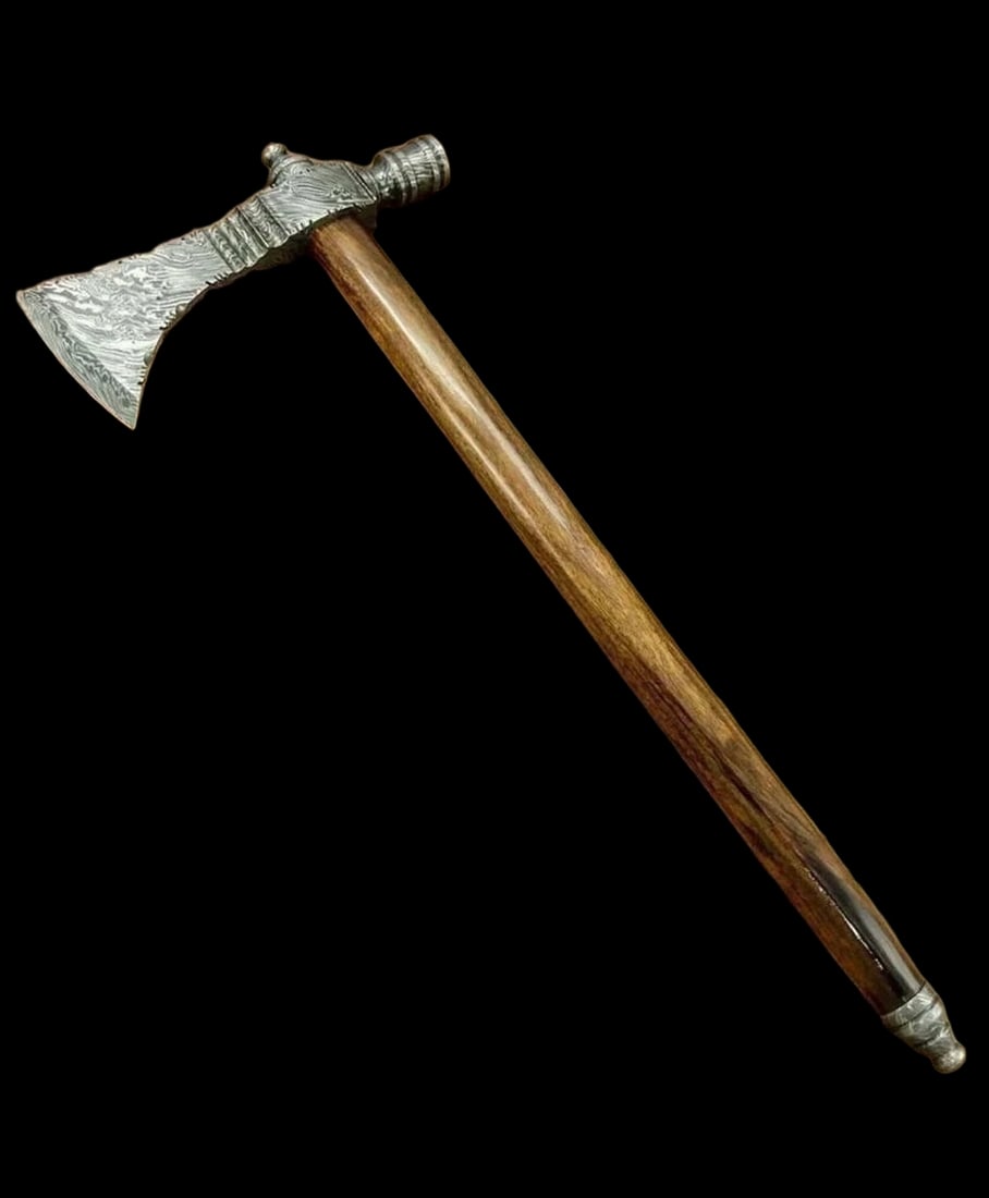 Handmade Axe Damascus Pipe Tomahawk Ancient Style (1 of 3)