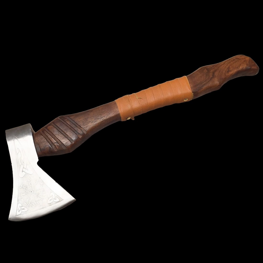 Viking Compass Carbon Steel Custom Tomahawk Axe (1 of 5)