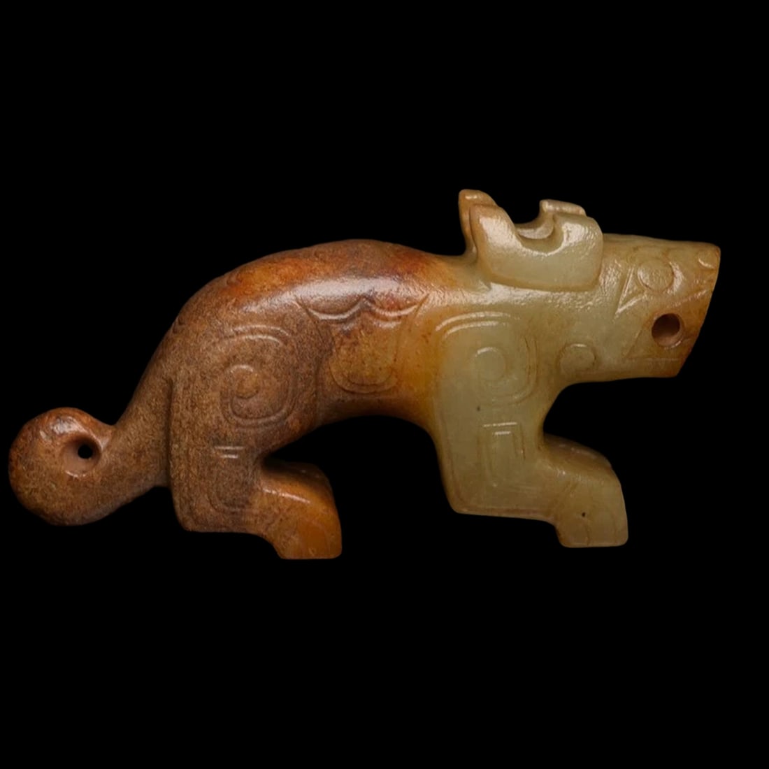 Intricately Coiled Wood Dragon Pillar Sculpture (1 of 6)