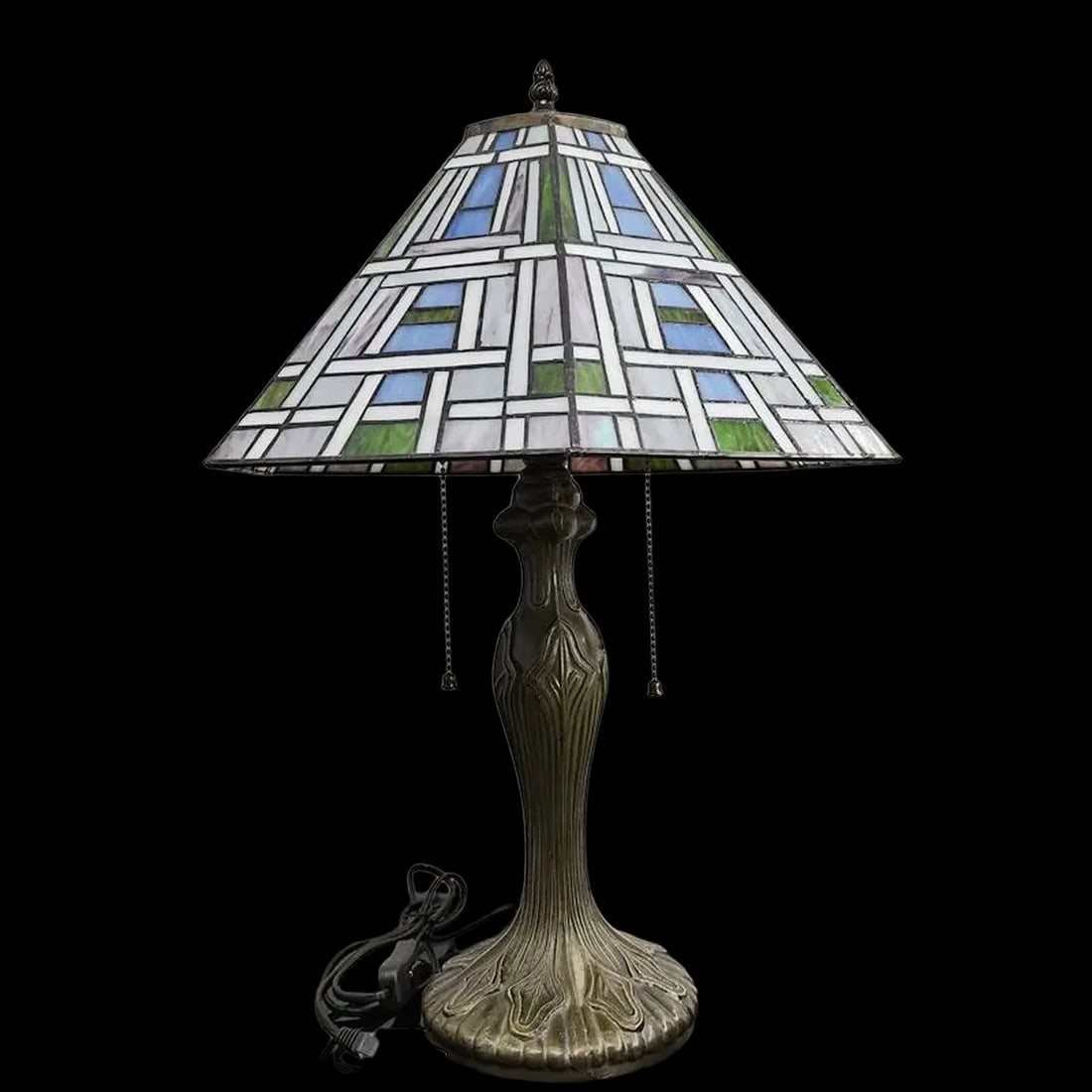 Aureate Tiffany Style Stained Glass Light Lamp (1 of 3)