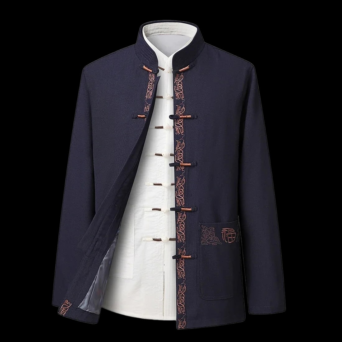 Embroidered Frog Button Traditional Tang Jacket (1 of 4)