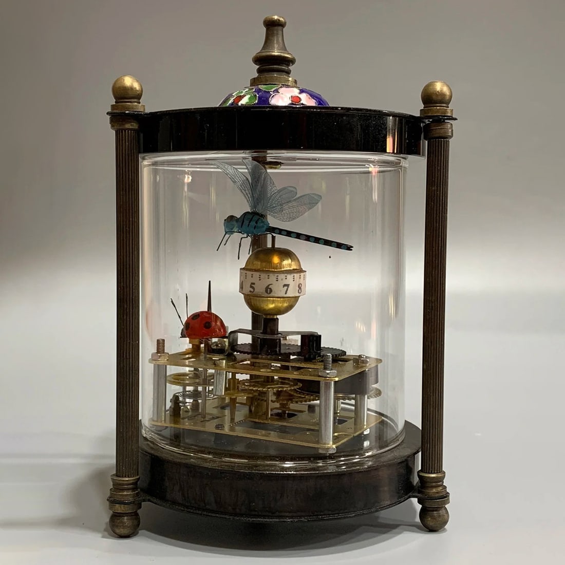 Retro Style Handwork Bronzed Mechanical Clock - 2