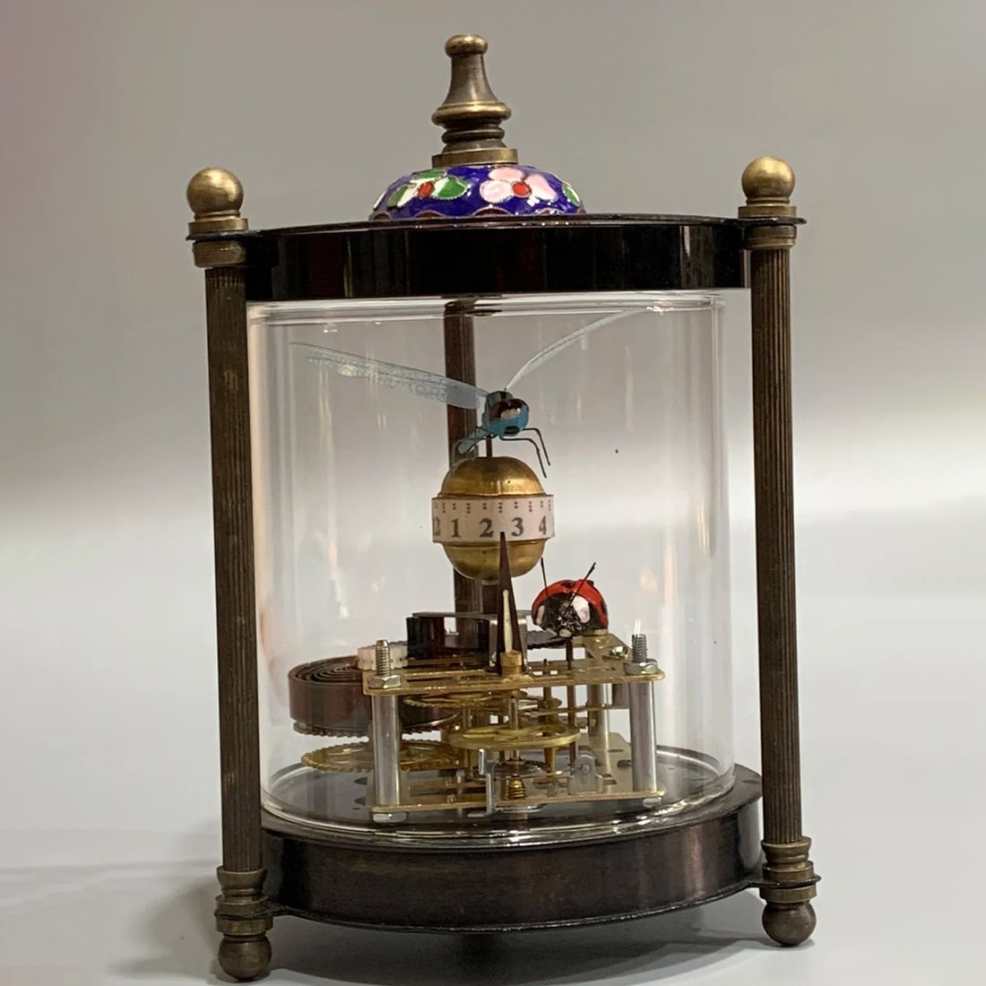Retro Style Handwork Bronzed Mechanical Clock - 3