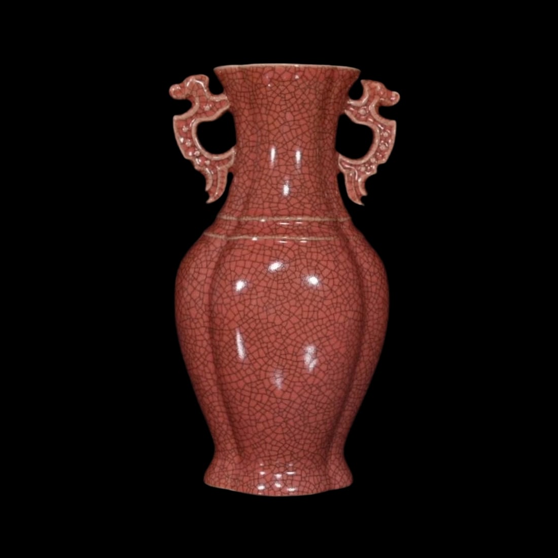 Chinese Old Style Handwork Guan Kiln Crackle Vase: Size: Height 23.8 cm - Diameter 13 cm. Materials: Porcelain. Condition: Excellent. This exquisite vase is a masterpiece in the tradition of the Guan kiln, one of the Five Great Kilns of the Song