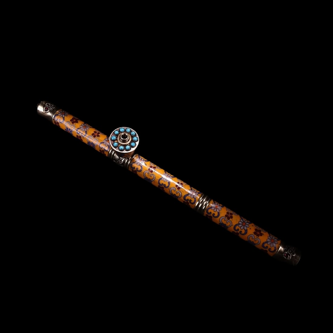 Old Style Smoking Pipe Bronze Motive Exorcism (1 of 8)