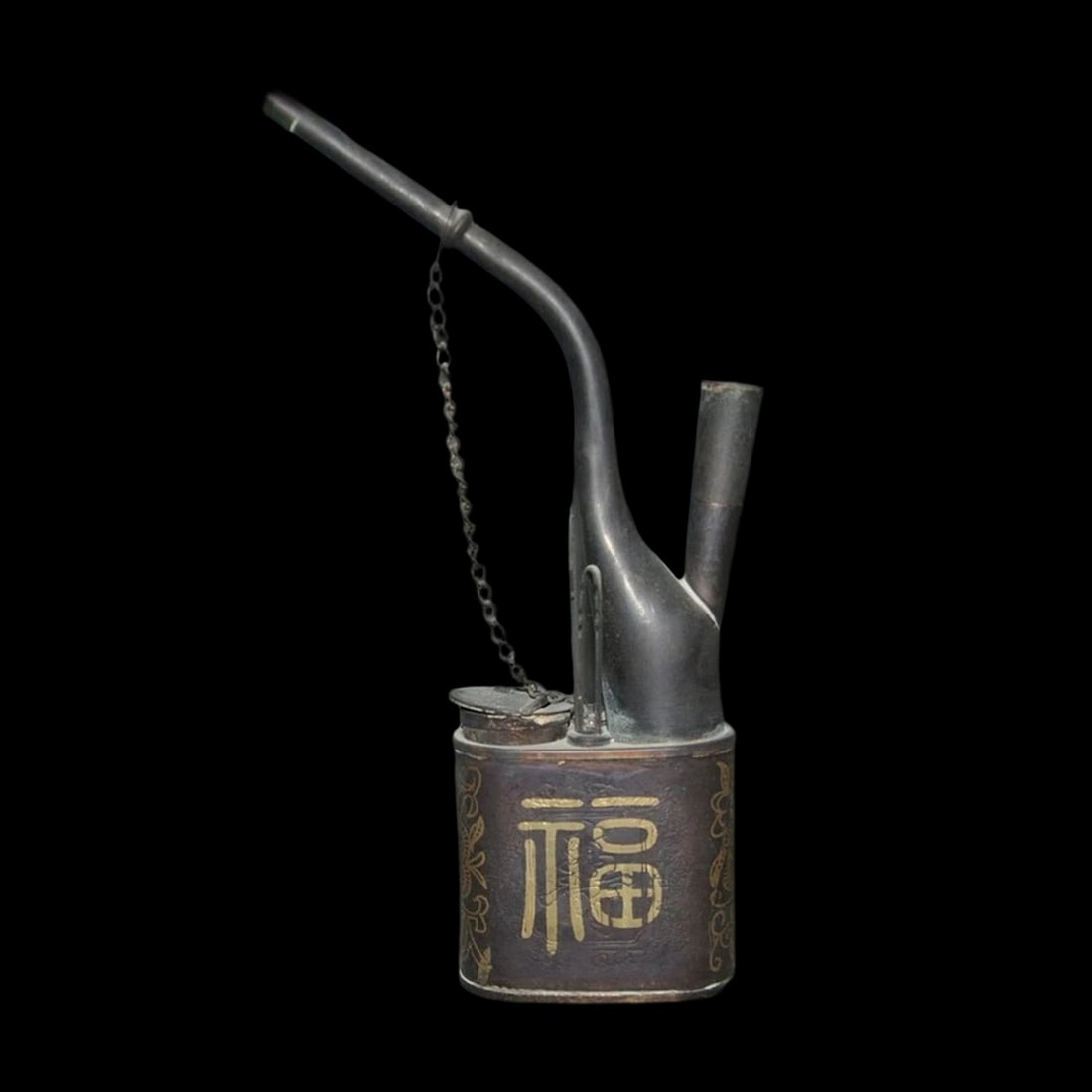 Asian Antique Style Dynasty Bronze Smoking Pipe (1 of 8)