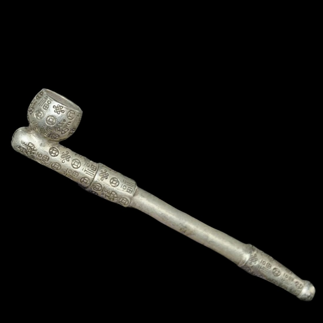 Chinese Vintage Style Tibetan Silver Smoking Pipe (1 of 7)