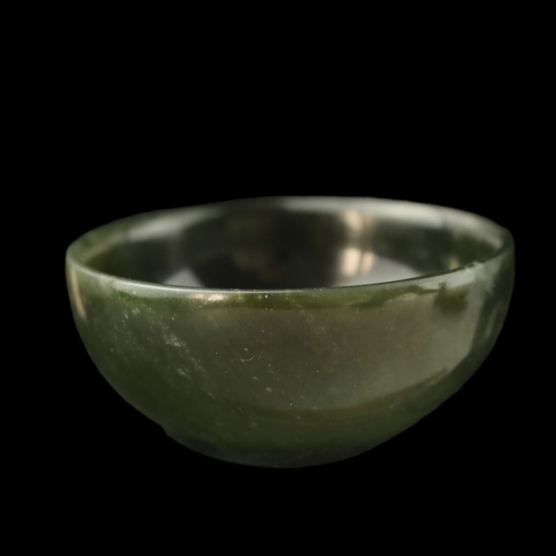 Vintage Natural Hetian Jade Hand Carved Chinese Gong Fu Bowl (1 of 7)