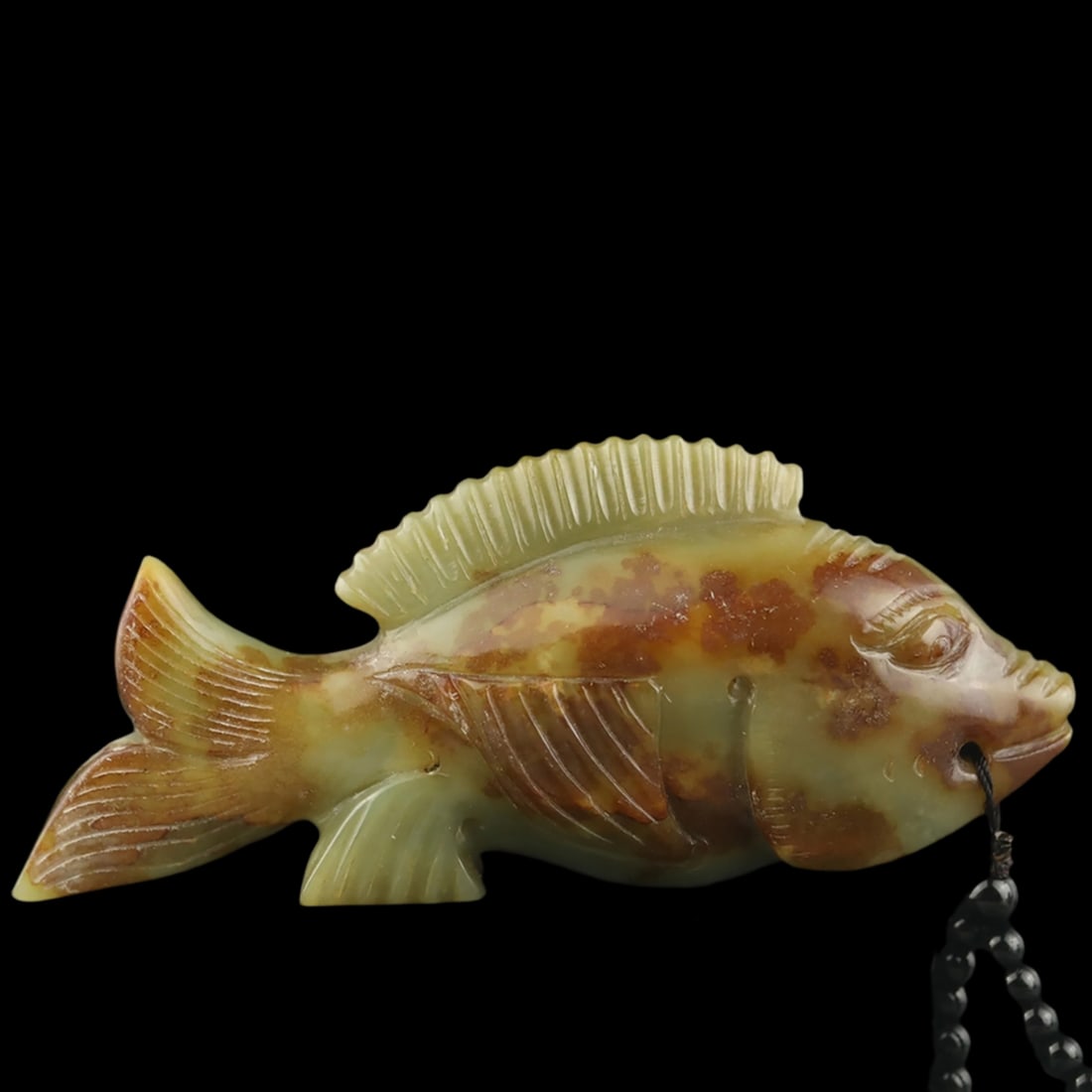 Oriental Jade Traditional Fish Pattern Pendant - 3