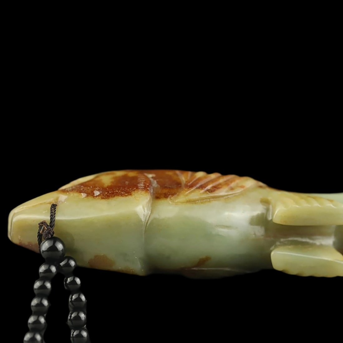 Oriental Jade Traditional Fish Pattern Pendant - 4