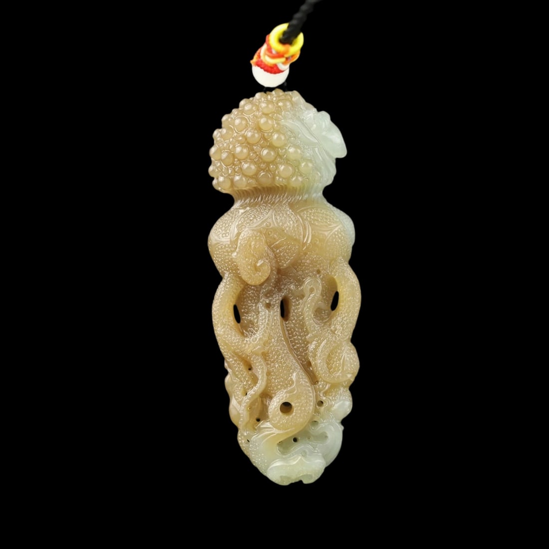 Oriental Retro Style Jade Ginseng Shape Pendant: Size: Height 7.0 cm - Length 2.6 cm - Width 1.4 cm. Materials: Jade. Condition: Resembles a retro aesthetic. This unique pendant is expertly hand-carved from Hittite jade, depicting the shape of a gin
