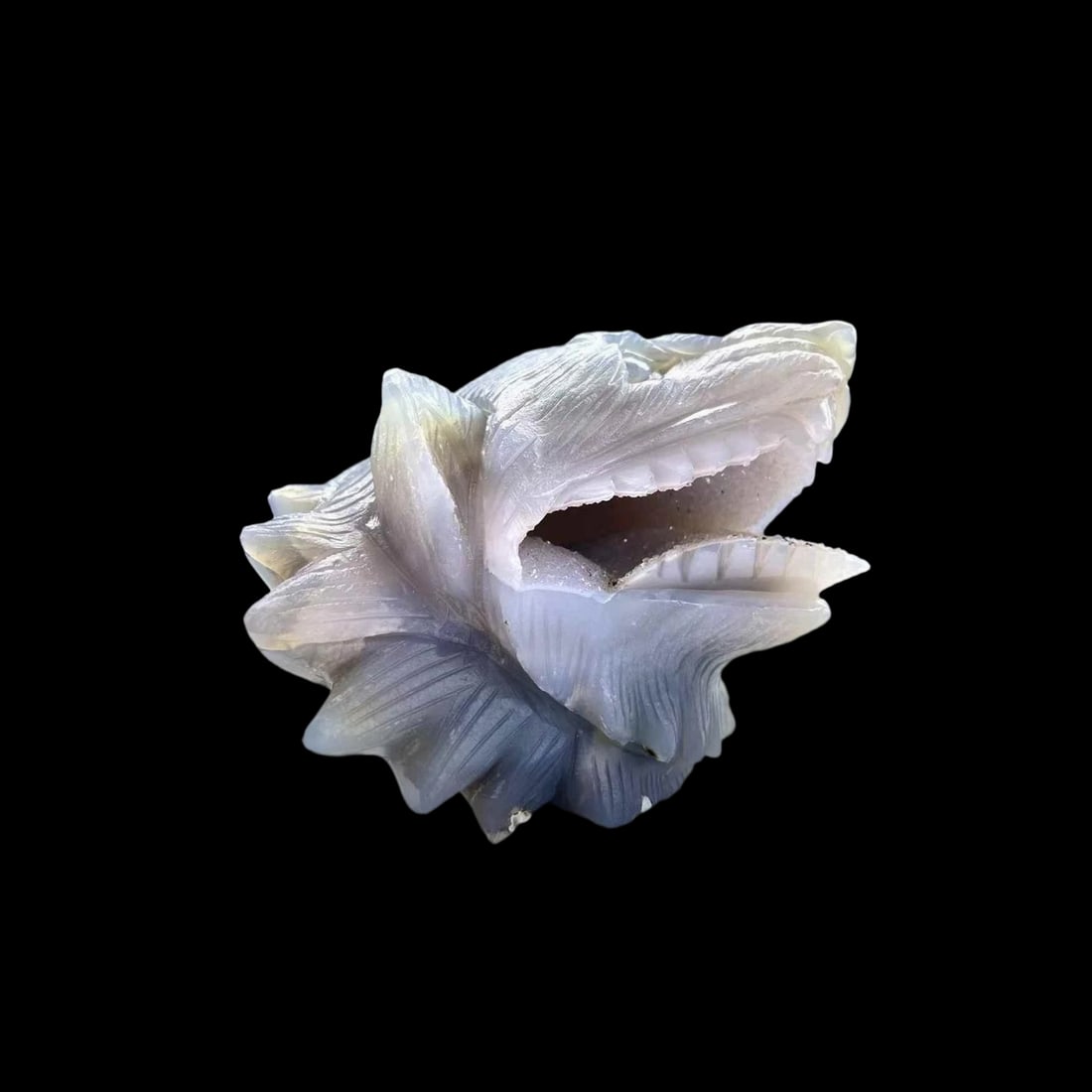 Chinese Wolf Head Pattern Crystal Quartz Figure (1 of 4)
