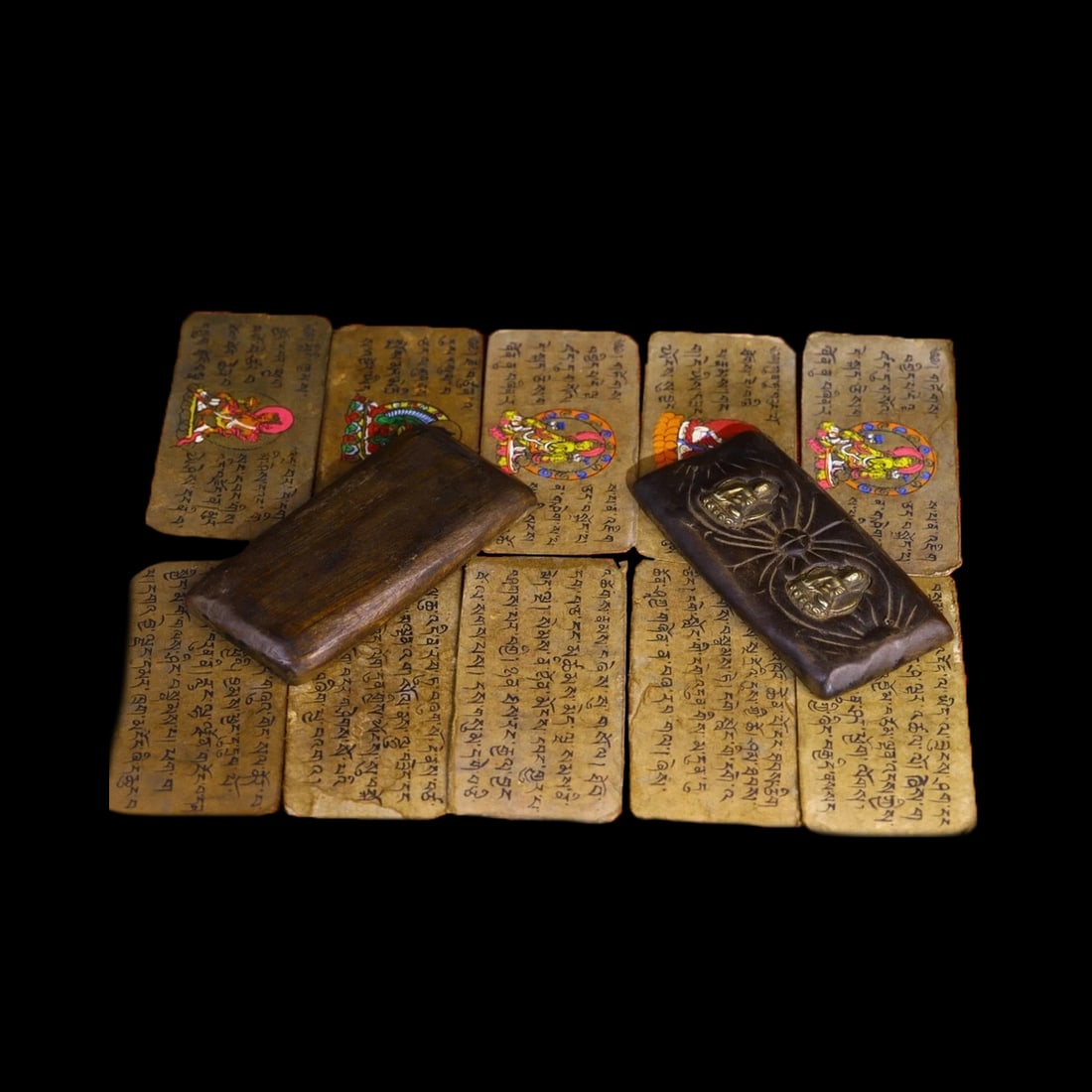 Retro Style Tibetan Buddhist Scripture Mantras (1 of 8)
