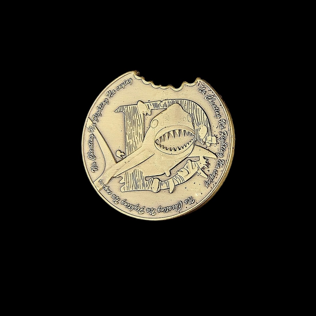 Metal Bronze Plated Predator Pattern Medal Coin (1 of 4)