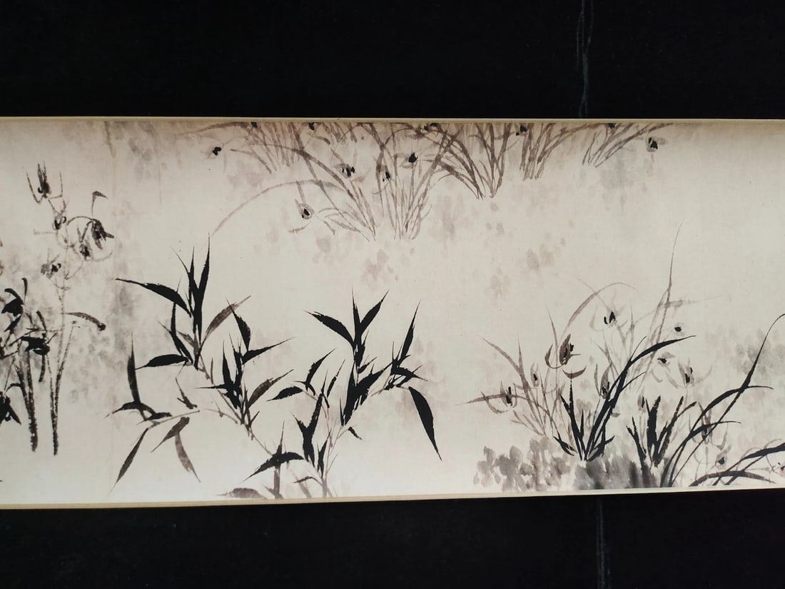 Chinese Single Brushstroke Pattern Shi Tao Scroll - 3