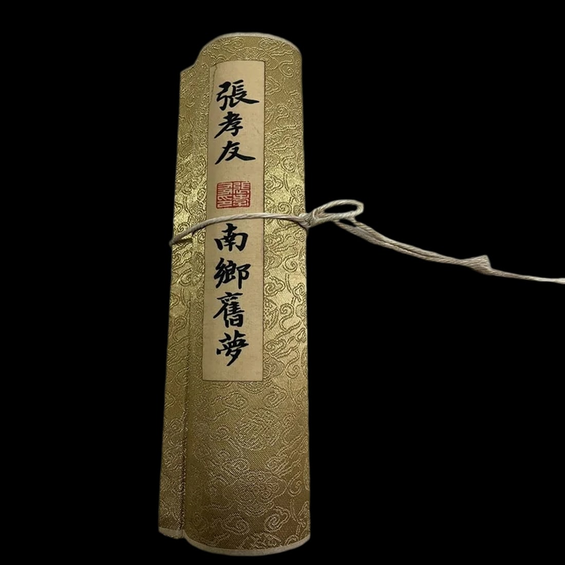 Asian Old Style Dream Night Town Pattern Scroll - 2