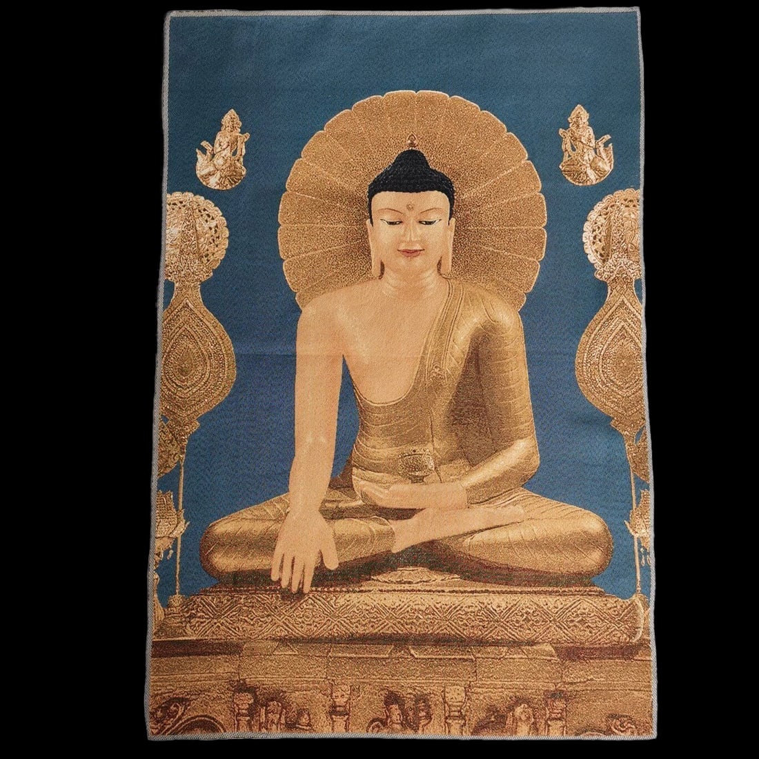 Chinese Old Style Shakyamuni Buddha Motif Thangka (1 of 6)