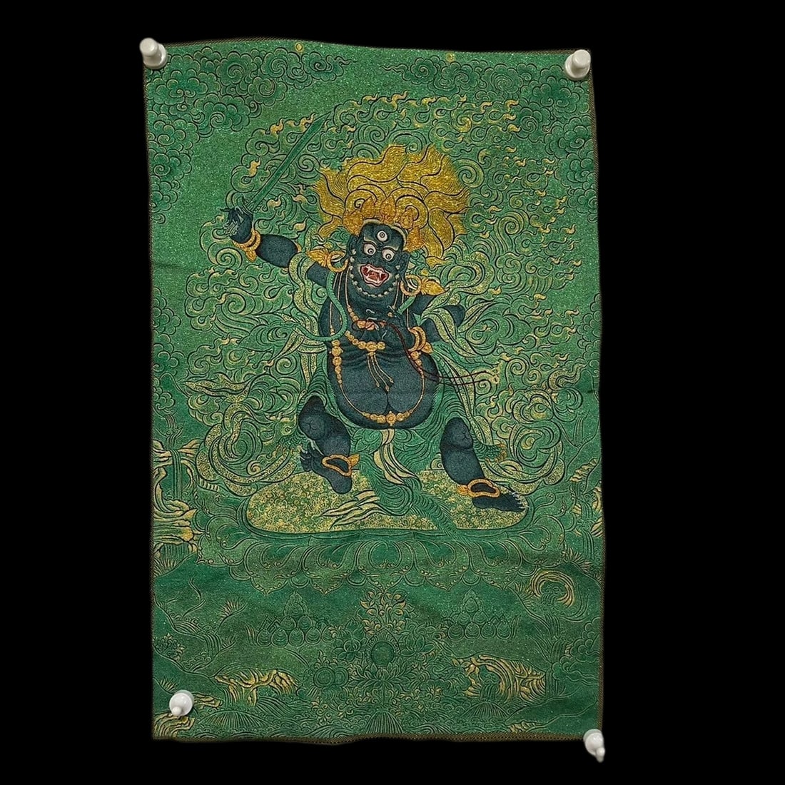 Oriental Retro Style Buddhism Mahakala Thangka (1 of 5)