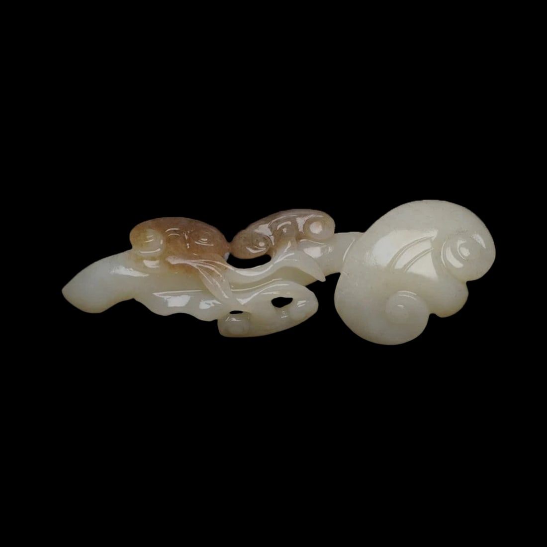 Chinese Artisan Hetian Jade Ruyi Wealth Sculptural: Size: Height 9 cm - Length 3 cm - Width 1 cm. Weight 0.1 kg. Materials: Hetian jade. Condition: Excellent. This miniature scepter is carved from a solid piece of Hetian jade, displaying the classic Ru