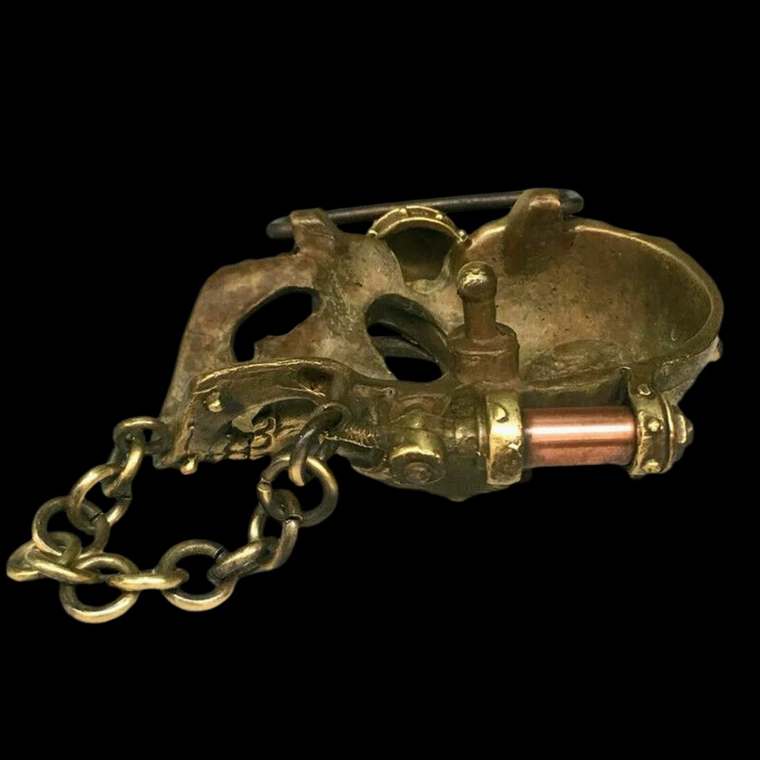 Asian Retro Style Skeleton Skull Pattern Buckle - 5