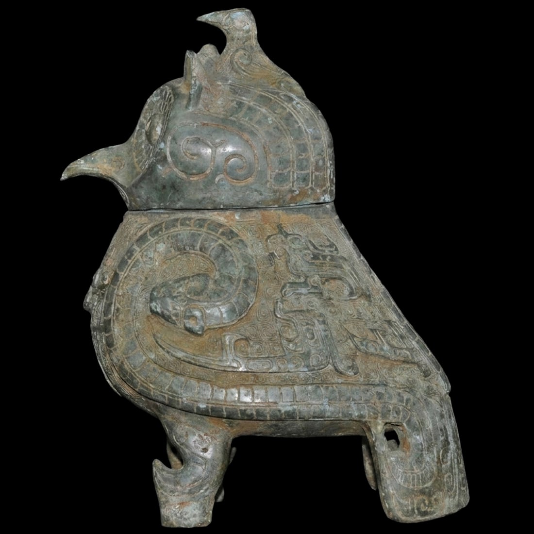 Asian Vintage Style Wineware Vessel Owl Shape (1 of 6)