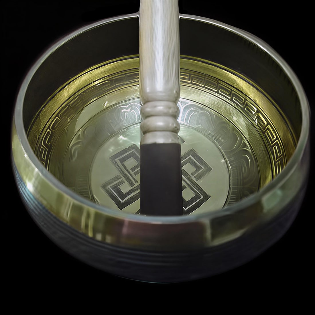 Tibetan Singing Bowl Oriental Ornaments Motif (1 of 4)